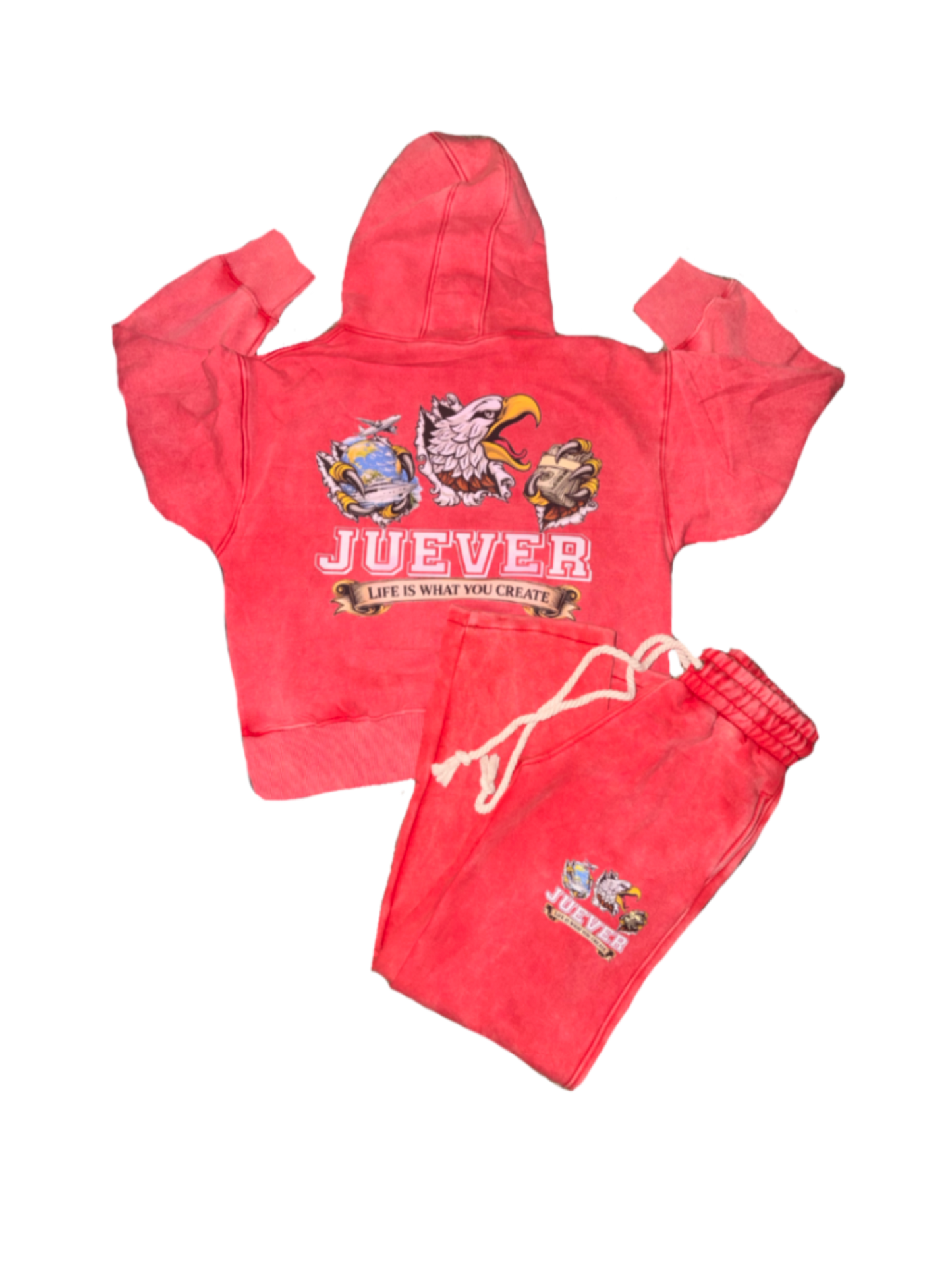Life Is What You Create Stone Wash Hoodie